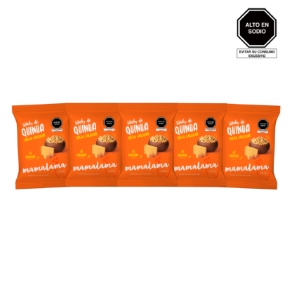 Pack Sticks de Quinua Queso Cheddar 80g x5unds