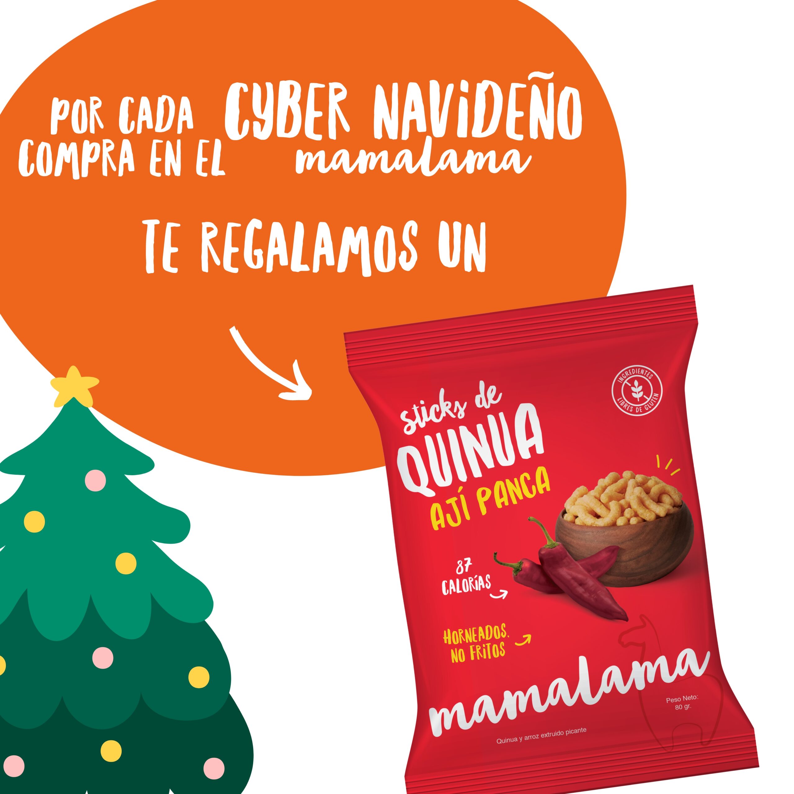 CYBER PROMO 4 BARRAS CHEWY Mamalama Snacks